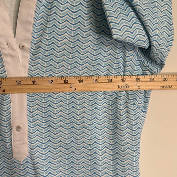 J. McLaughlin Elsie White and Blue Dress - Picture 10 of 12